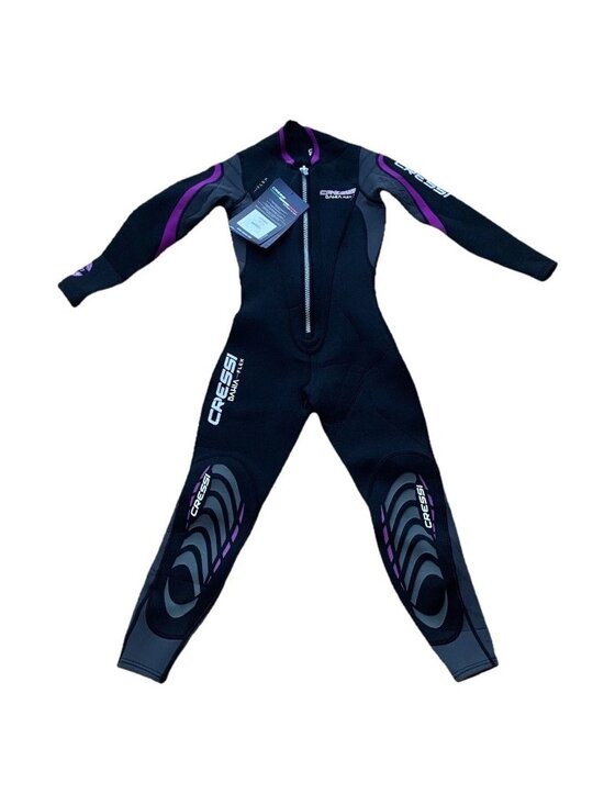 Cressi Other - Cressi Bahia Flex 3mm Lady Size XS Black Purple One Piece Full Wetsuit NWT